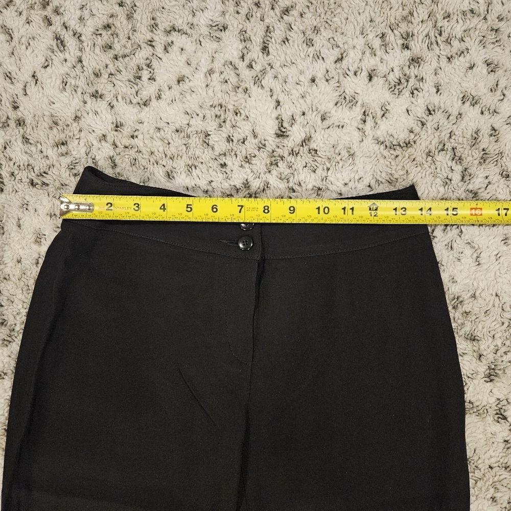 Armani Collezioni Antinea 100% Virgin Wool Black Trousers RN#103723 Sz 2 Vintage - Picture 6 of 11